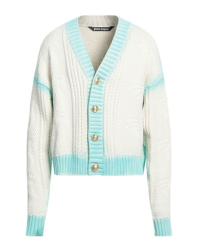PALM ANGELS Strickjacke Weiß 62% Baumwolle, 38% Polyamid, Polyester