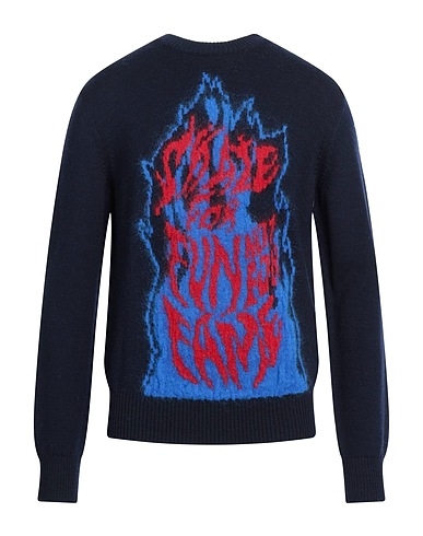 LANVIN Sweater Midnight blue 93% Wool, 3% Mohair wool, 3% Polyamide, 1% Virgin Wool