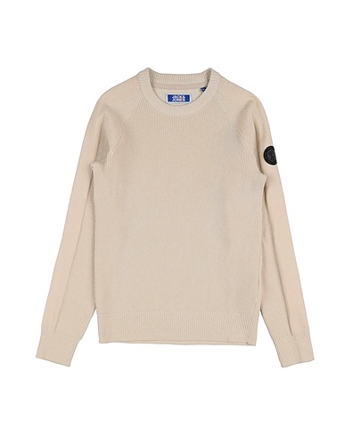 JACK & JONES Sweater Beige 50% Nylon, 36% Recycled cotton, 14% Polyester