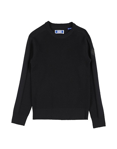 JACK & JONES Pullover Schwarz 50% Nylon, 36% Recycelte Baumwolle, 14% Polyester