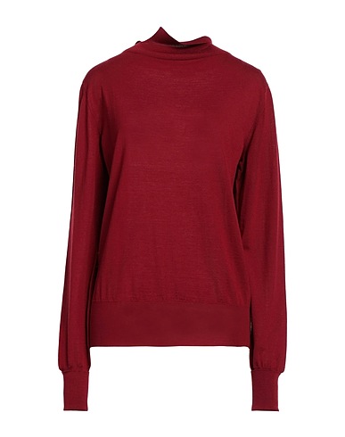 SVEVO Polo neck Burgundy 100% Wool