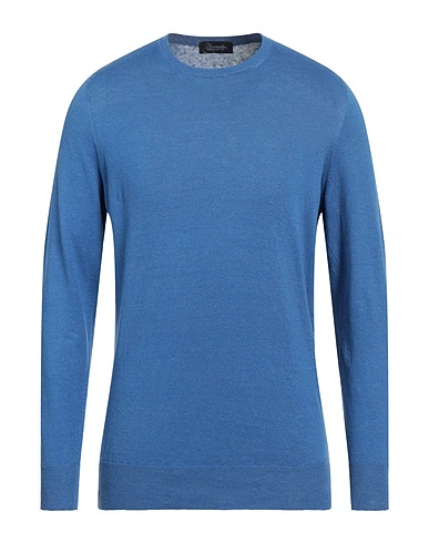 DRUMOHR Pullover Blaugrau 88% Leinen, 12% Polyester