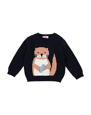 IL GUFO Pullover Nachtblau 100% Baumwolle