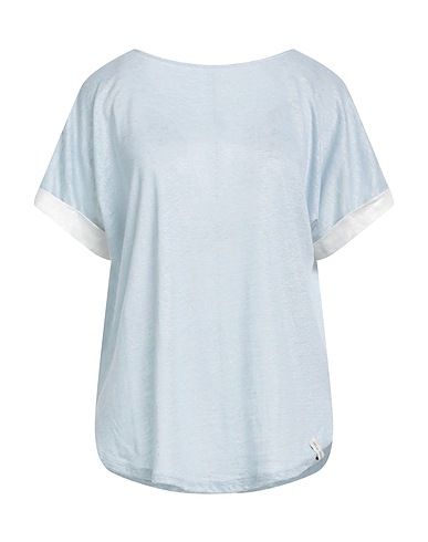 HENRY CHRIST Pullover Celeste 100% Lino