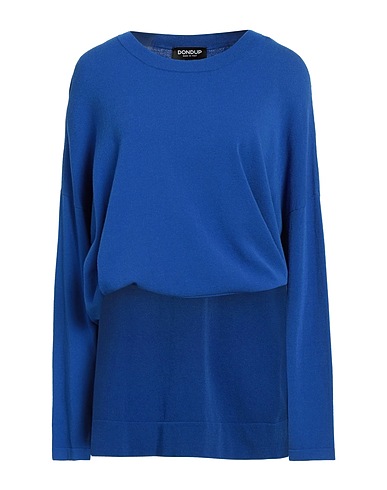 DONDUP Jumper Bright blue 70% Viscose, 30% Polyester