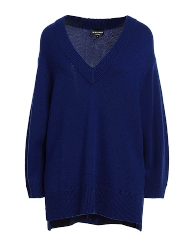 EMPORIO ARMANI Cashmere jumper Bright blue 100% Cashmere