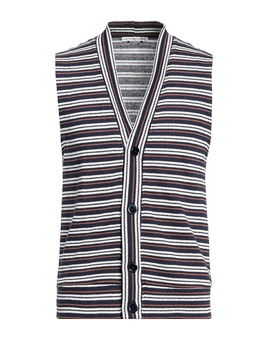 GREY DANIELE ALESSANDRINI Sleeveless jumper 65% Cotton, 35% Polyester