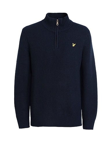 LYLE & SCOTT Dolcevita VINTAGE Blu navy 50% Lana d'agnello, 50% Nylon