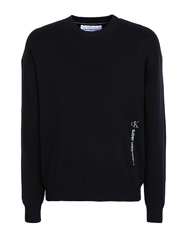 CALVIN KLEIN JEANS Pullover Schwarz 100% Baumwolle
