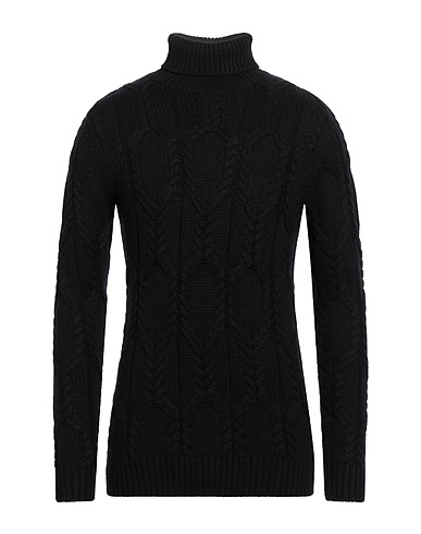 PRIMO EMPORIO Polo neck Black 85% Acrylic, 15% Wool