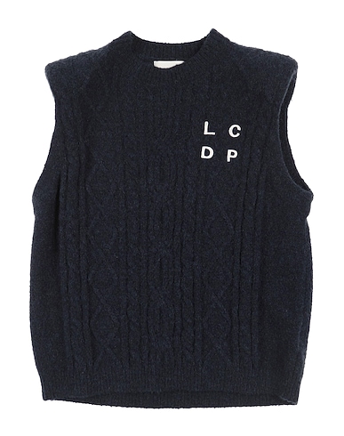 LES COYOTES DE PARIS Sleeveless sweater Midnight blue 36% Nylon, 33% Acrylic, 13% Wool, 13% Mohair wool, 5% Elastane