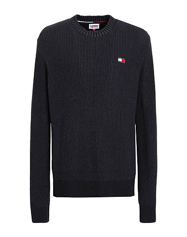 TOMMY JEANS Jumper Black 100% Cotton