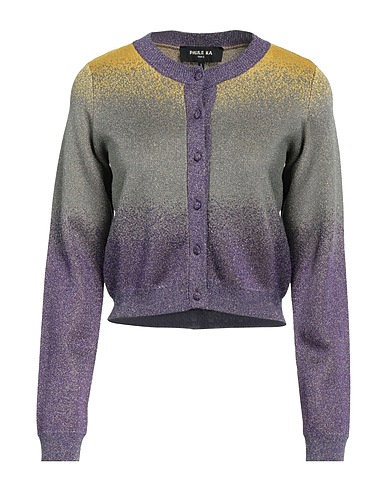 PAULE KA Cardigan Purple 75% Rayon, 25% Polyester