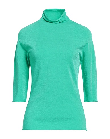 CHRISTIAN WIJNANTS Polo neck Emerald green 83% Viscose, 17% Polyester