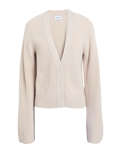 CALVIN KLEIN Cardigan Beige 100% Wool