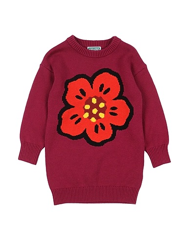 KENZO KIDS Kids’ dresses 79% Cotton, 10% Viscose, 7% Polyamide, 4% Wool