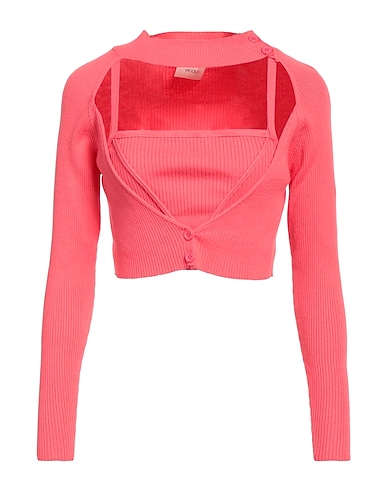 VICOLO Pullover Koralle 72% Viskose EcoVero™, 28% Polyester