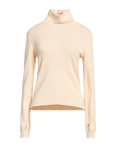 GERTRUDE + GASTON Rollkragenpullover Cremeweiß 80% Rayon, 20% Nylon