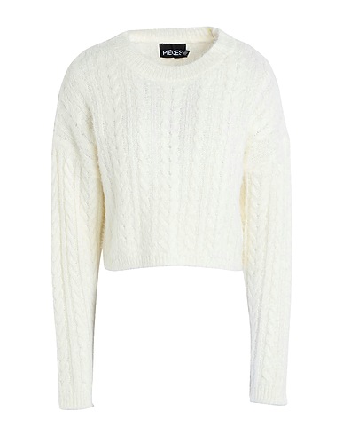 PIECES Jumper Ivory 52% Acrylic, 48% Polyester