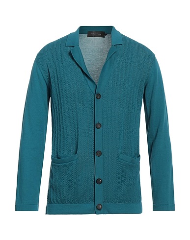 TAGLIATORE カーディガン ディープティール コットン 100%
