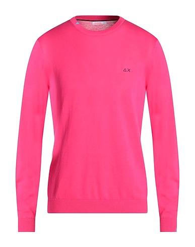 SUN 68 Sweater Fuchsia 100% Cotton