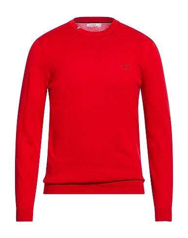 SUN 68 Pullover Rosso 100% Cotone