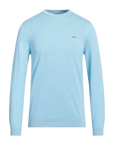SUN 68 Pullover Himmelblau 100% Baumwolle