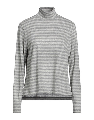 MAJESTIC FILATURES Turtleneck Grey 70% Cotton, 30% Cashmere
