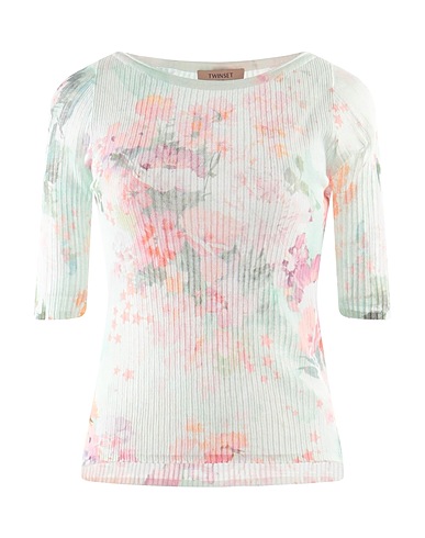 TWINSET Jumper Light green 82% Cotton, 18% Polyamide