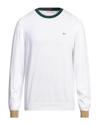 SUN 68 Jumper White 100% Cotton