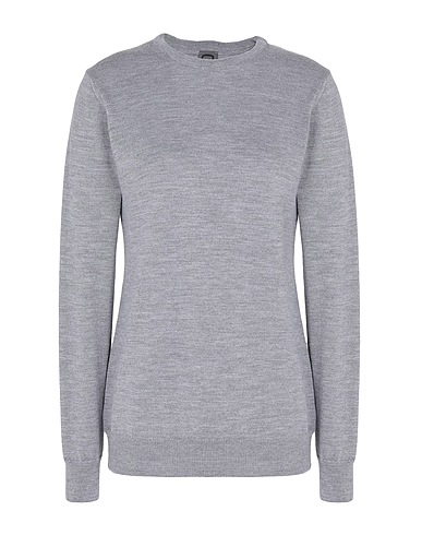 8 by YOOX Pullover MERINO WOOL ESSENTIAL CREWNECK SWEATER Grigio 100% Lana Merino