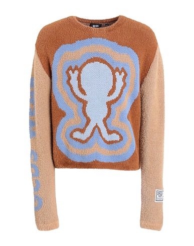 GCDS Sweater Camel 65% Polyamide, 18% Acrylic, 17% Wool
