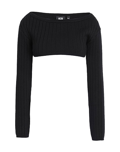 GCDS Sweater Black 50% Wool, 50% Acrylic