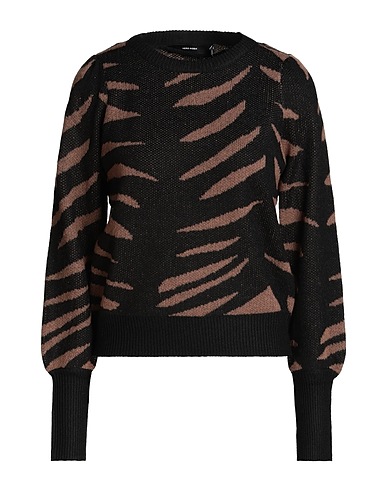 VERO MODA Pullover Nero 50% Poliestere riciclato, 40% Poliestere, 10% Acrilico