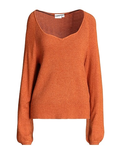 VILA Sweater Camel 50% Viscose, 27% Nylon, 23% Polyester