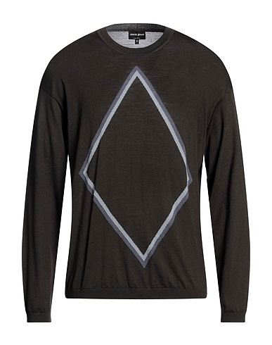 GIORGIO ARMANI Pullover Antracite 100% Lana Vergine