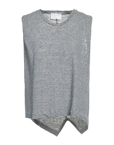 DANIELE FIESOLI Sleeveless sweater Midnight blue 50% Cotton, 50% Linen