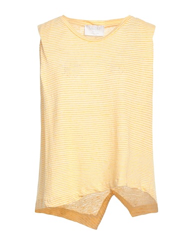 DANIELE FIESOLI Maglia Gilet Giallo 50% Cotone, 50% Lino