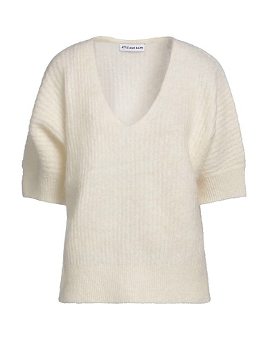 ATTIC AND BARN Pullover Elfenbein 72% Mohairwolle, 26% Polyamid, 2% Elastan