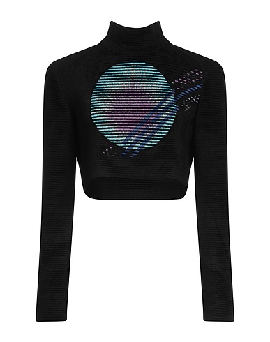 GIORGIO ARMANI Turtleneck NERO 63% Viscose, 37% Polyamide
