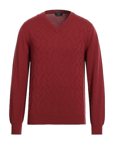 SVEVO Cashmere jumper Brick red 100% Cashmere