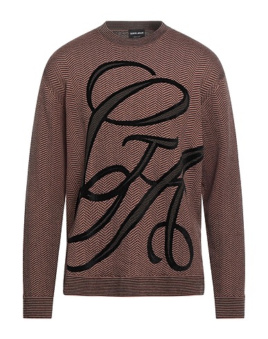 GIORGIO ARMANI Jumper Light brown 90% Virgin Wool, 10% Cashmere