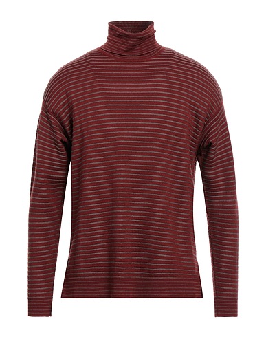 GIORGIO ARMANI Polo neck Brown 87% Virgin Wool, 9% Silk, 4% Cashmere