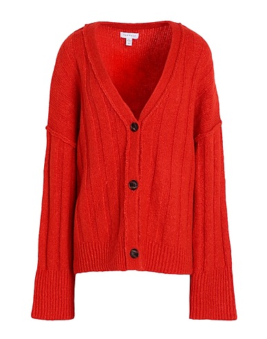 TOPSHOP Cárdigan Rojo tomate 76% Poliéster, 23% Nailon, 1% Elastán