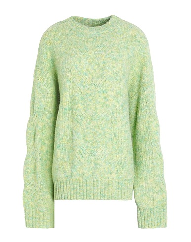 TOPSHOP Sweater Light green 70% Polyester, 21% Nylon, 8% Wool, 1% Elastane