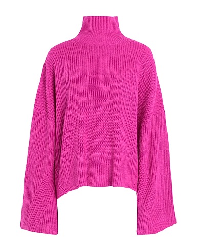 TOPSHOP Turtleneck Fuchsia 81% Acrylic, 19% Wool