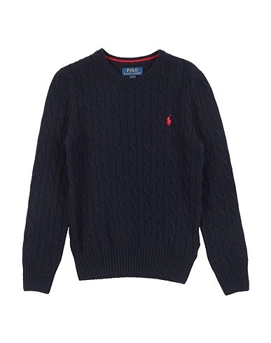 POLO RALPH LAUREN Jumper Cable-Knit Wool-Blend Sweater
 Navy blue 90% Wool, 10% Cashmere