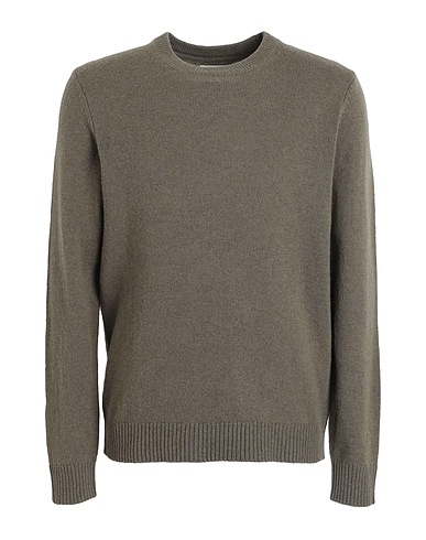 JACK & JONES Pullover Verde militare 100% Lana d'agnello