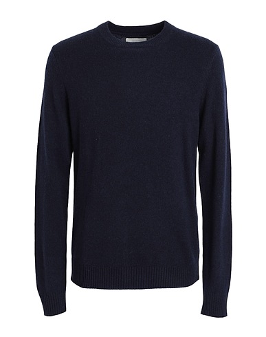 JACK & JONES Jumper Midnight blue 100% Lambswool