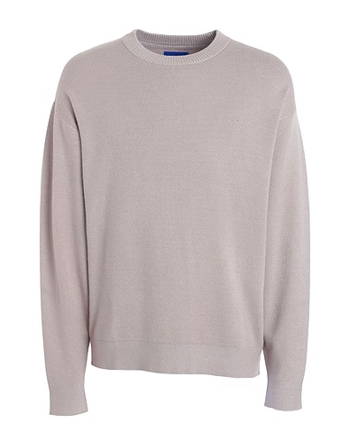 JACK & JONES Sweater Light grey 50% OnceMore® viscose, 28% Polyester, 22% Nylon
